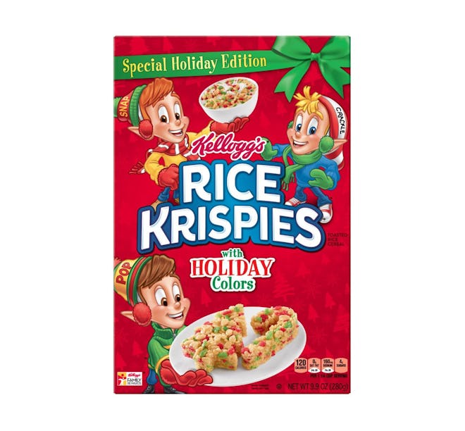 Rice Krispies with Holiday Colors
