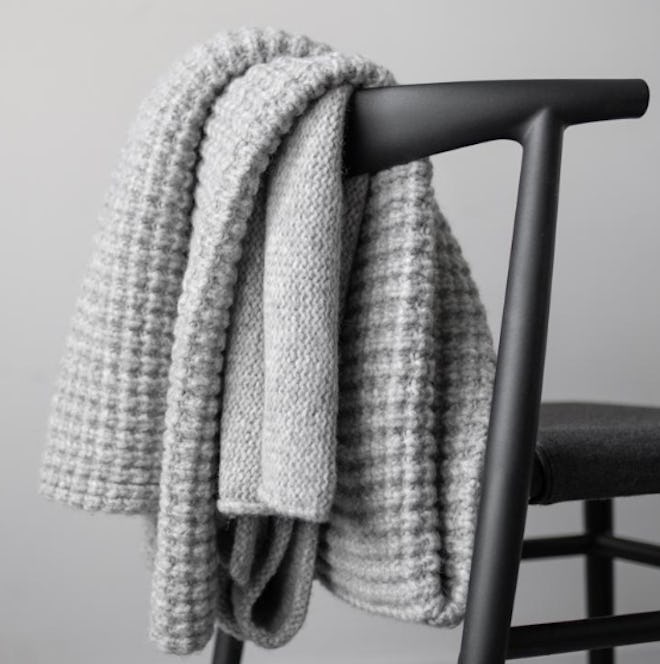 Cozy Alpaca Knit Throw