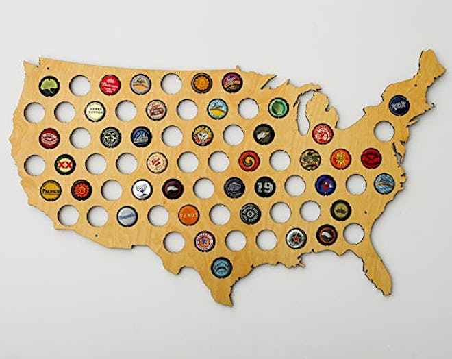 USA Beer Cap Map