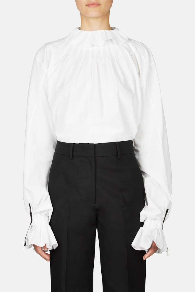 JW Anderson Pleated Collar Shirt - White