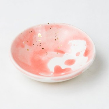 Salt Dishes SECONDS — Hot Pink Coral Watercolor