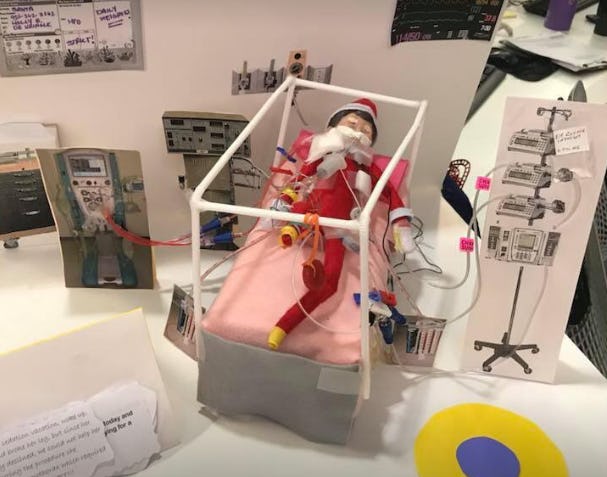 These Elf On The Shelf In The Hospital Photos Will Bring You So Much Joy