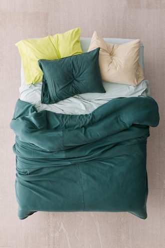 Faded Ribbed Jersey Comforter
