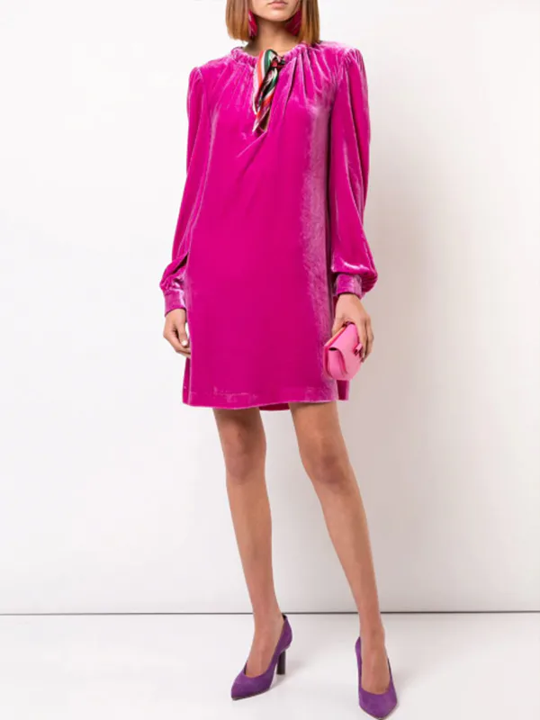 clemence mini dress hot pink Strapless Hot Pink Lace Tulip Mini Dress – Ohmollydress main image 1