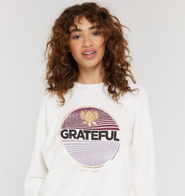 GRATEFUL CLASSIC CREW SWEATSHIRT STONE