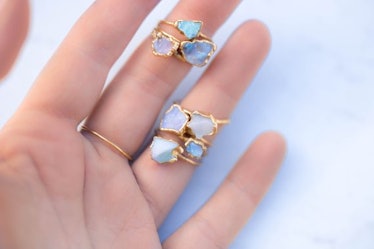 Raw Opal Ring for Women