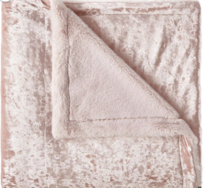 North Pole Trading Co Crushed Velvet Throw