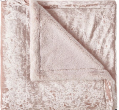 North Pole Trading Co Crushed Velvet Throw