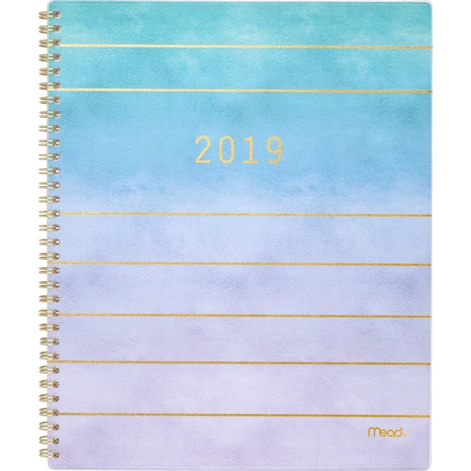 2019 Planner 11"x 9.25" Blue Ombre - Mead
