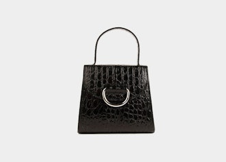 Little Lady Glossy Black Croc