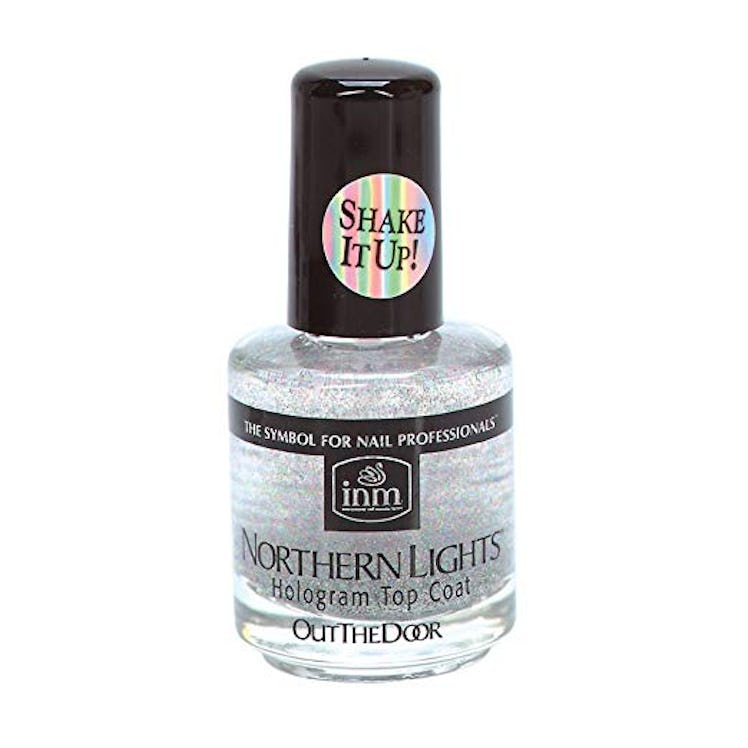 INM Northern Lights Silver Hologram Top Coat