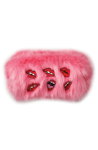 SkinnyDip Pink Fluffy Cosmetics Bag