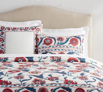 Anu Suzani Embroidered Duvet Cover, Full/Queen