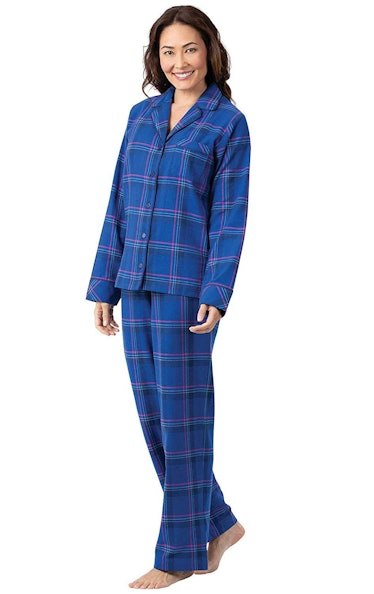 PajamaGram Women's Plaid Flannel Pajamas
