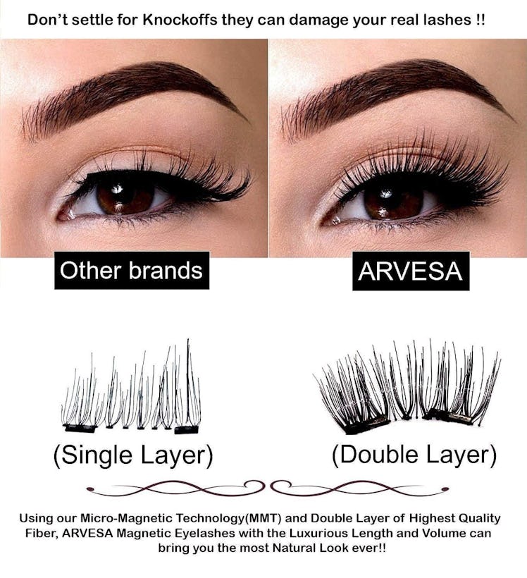 ARVESA Magnetic Eyelashes Set (8 Pieces)