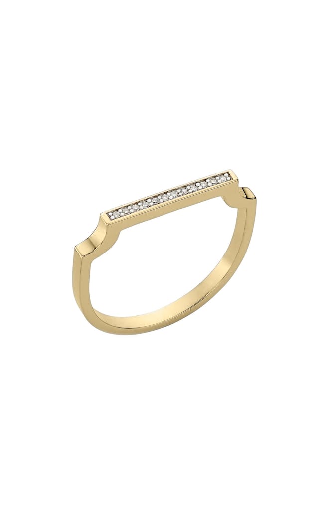 Monica Vinader Signature Thin Diamond Ring