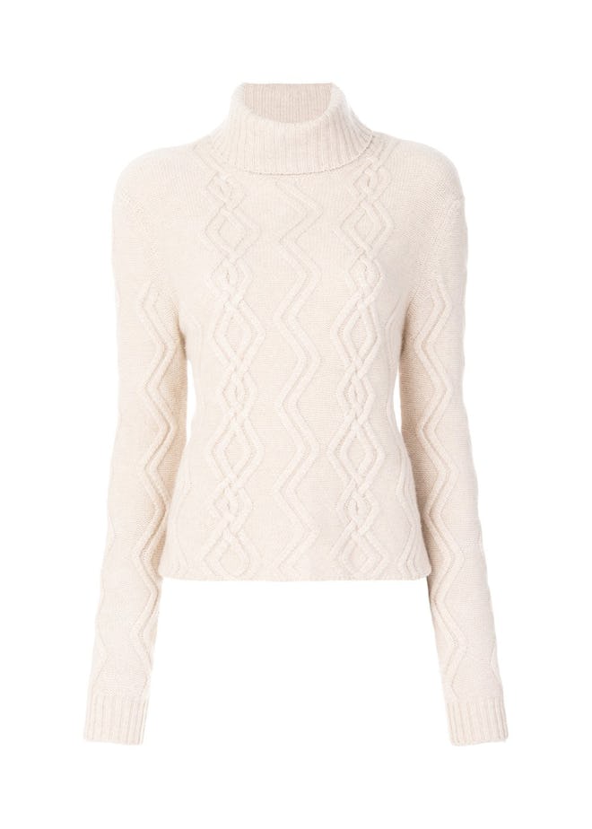 Cashmere in Love Tess Cable Knit Cropped Jumper