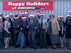 The cast of The Office in Christmas episode