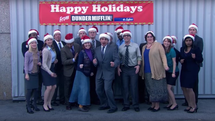 The cast of The Office in Christmas episode