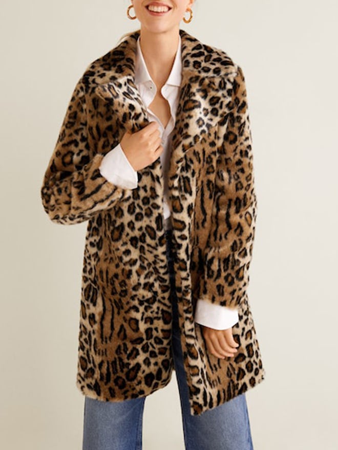 Leopard Faux-Fur Coat