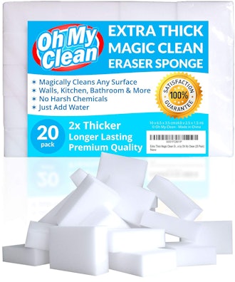 Oh My Clean Magic Clean Eraser Sponges (20 Pack)