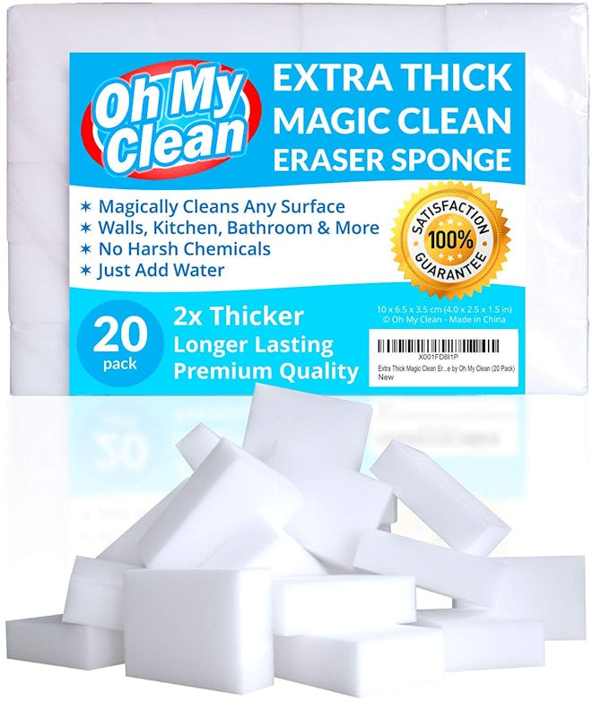 Oh My Clean Magic Clean Eraser Sponges (20 Pack)