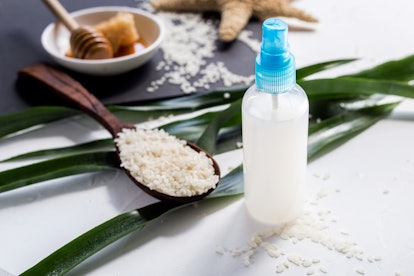 Using rice water on natural hair could help it grow faster