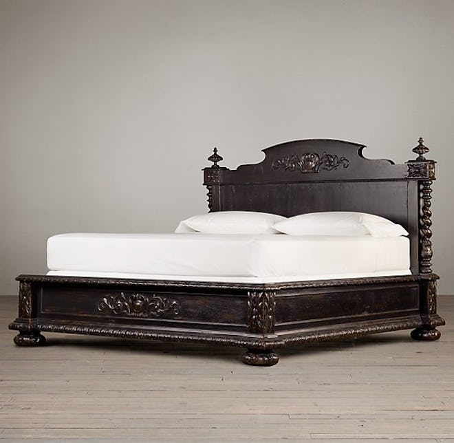 French Empire Panel Bed, Queen