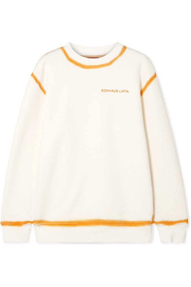 Two-Tone Cotton Sweatshirt
