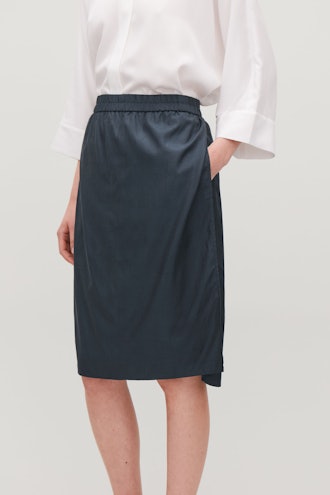 Draped Double-Layered Skirt 