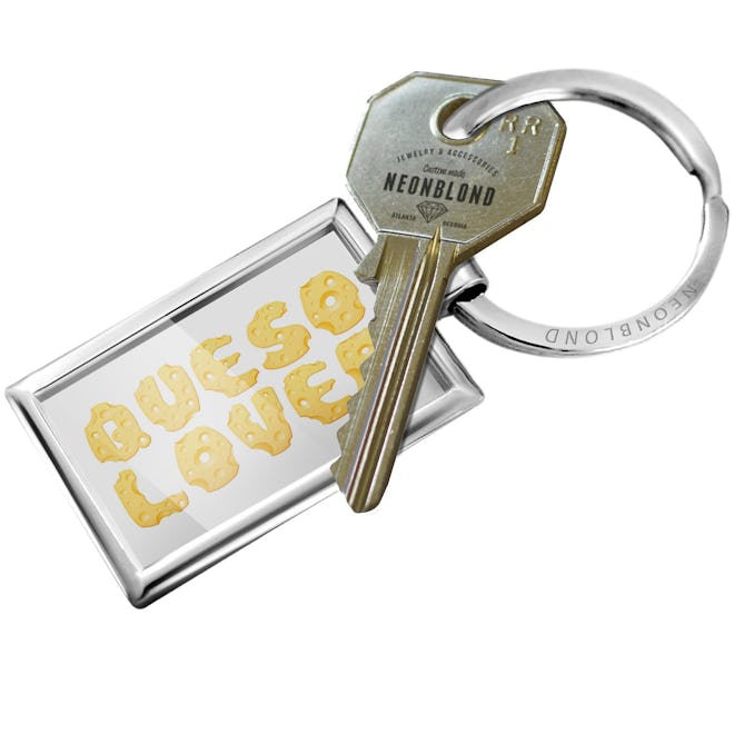 NEONBLOND Keychain Queso Lover Swiss Cheese