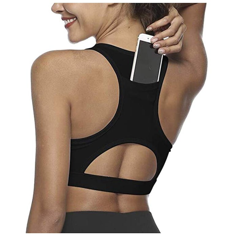 Snailify Sports Bra With Pocket