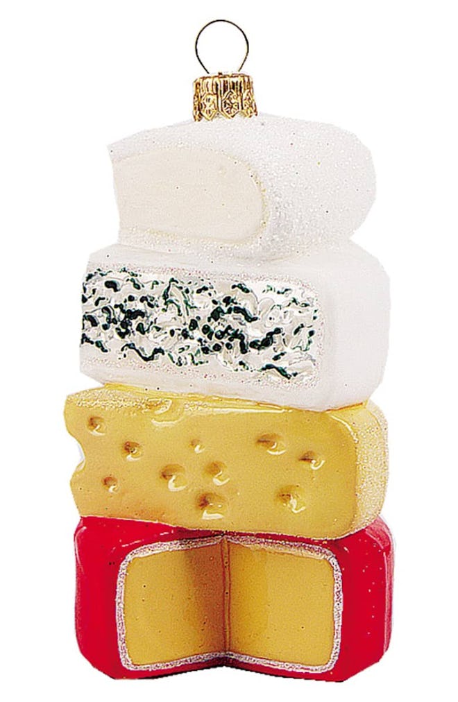 'Cheese Stack' Handblown Glass Ornament