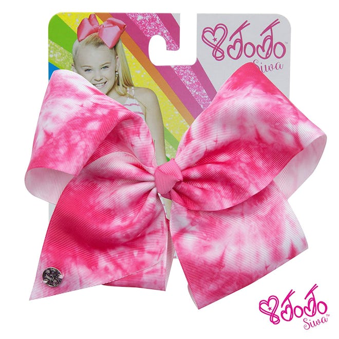 Signature Collection Tie Dye Hair Bow (Neon Pink)