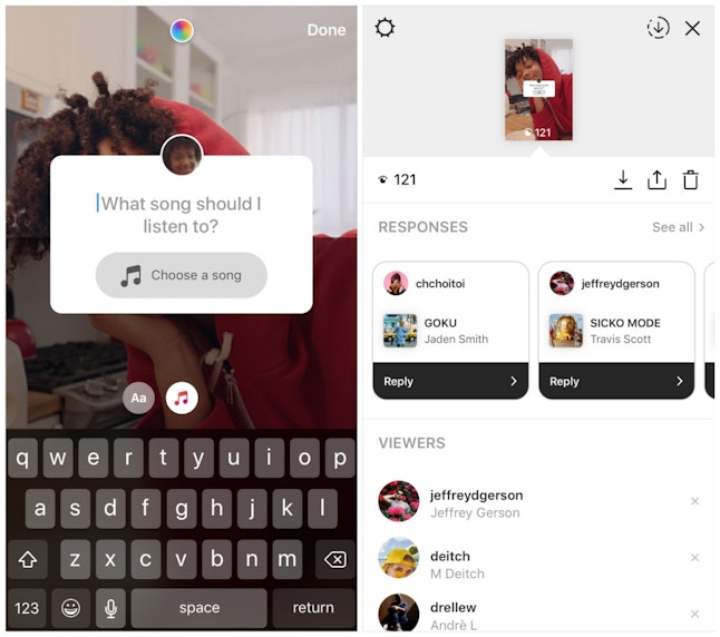 Download Instagram Question Stickers Include Music Responses Now, So You Can Build The Ultimate ...