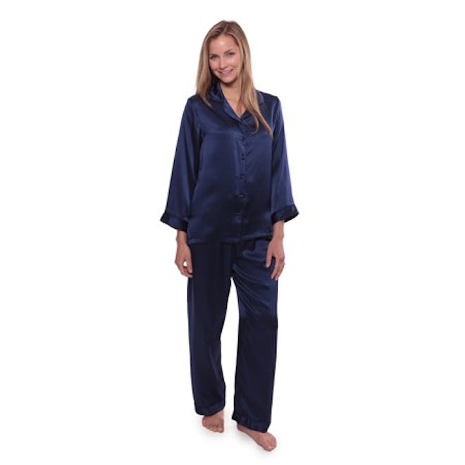 TexereSilk Women's Luxury Silk Pajama Set 