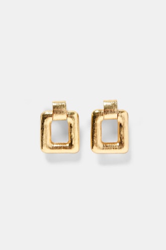 Squared Broche-Style Earrings