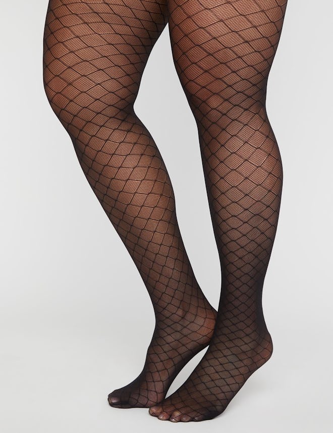 Lattice Fishnet Tights