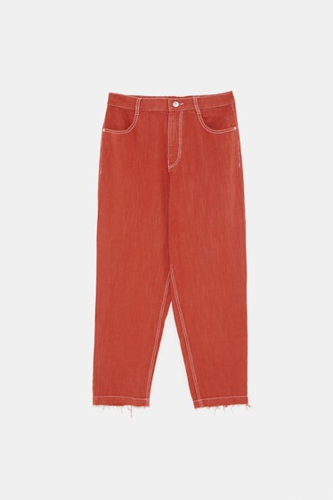 FLOWY PANTS WITH TOPSTITCHING