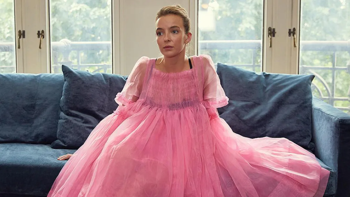 villanelle dress pink Pink Dress/ Italian Organza Dress/ Killing Eve Pink Dress/ Cosplay Dress/ Pink Italian Organza Dress / Pink Dress / Halloween Dress