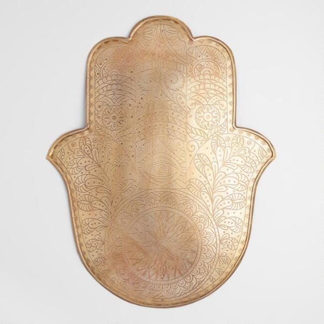 Large Etched Metal Hamsa Wall Decor