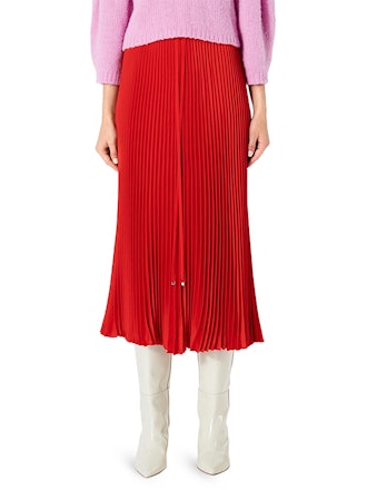 Mendini Plissé Pleated Midi Skirt