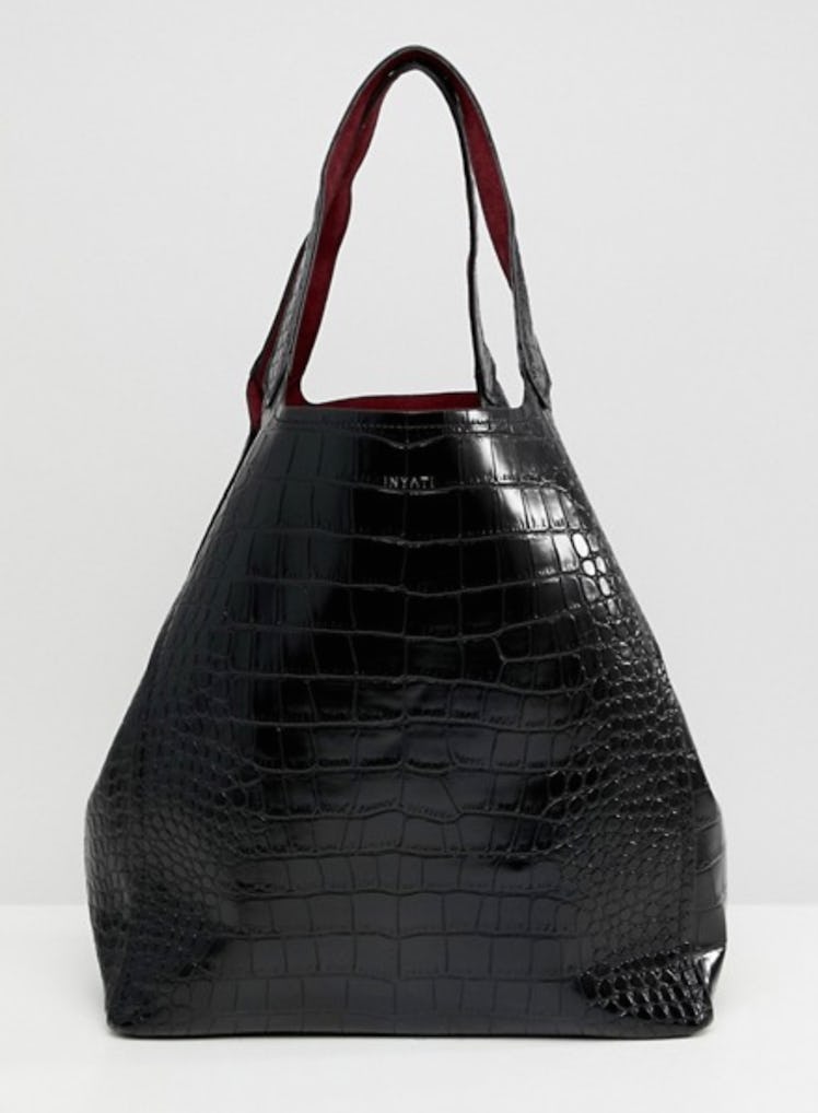 Inyati Thea moc croc oversized tote bag