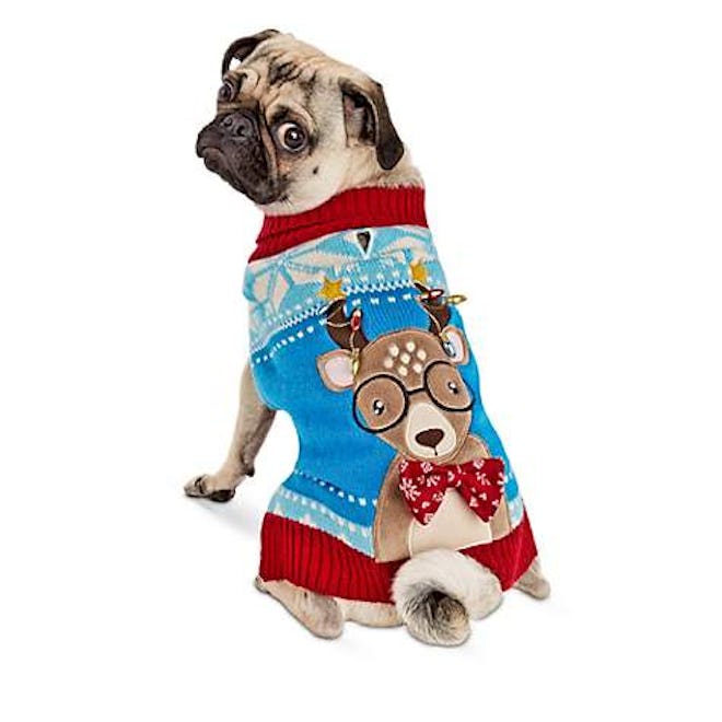 Holiday Tails "Oh Deer" Ugly Christmas Dog Sweater