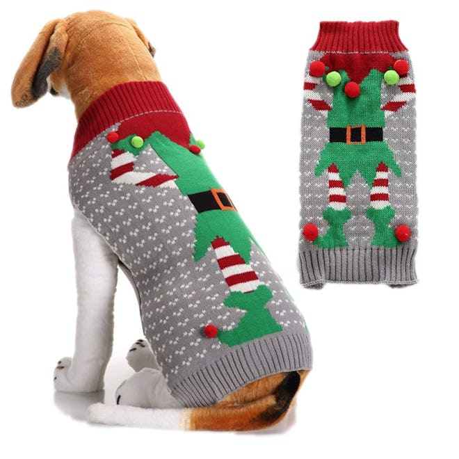DOGGYZSTYLE elf ugly Christmas dog sweater