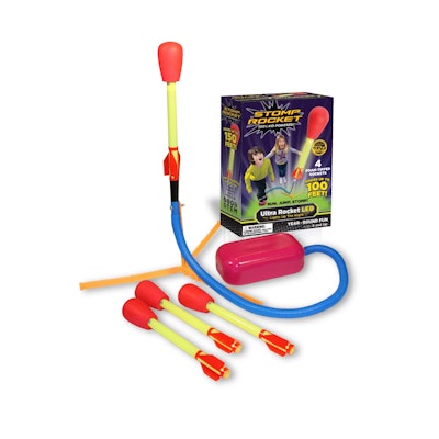 Stomp Rocket Ultra LED Light-Up Foam-Tipped Rockets and Launch Pad