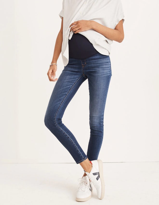 Maternity Over-the-Belly Skinny Jeans in Danny Wash: Tencel™ Edition