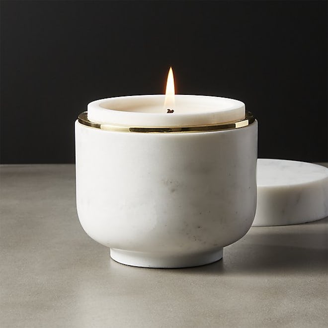 Bianco Marble Candle