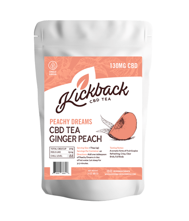 "Peachy Dreams" CBD Ginger Peach Tea