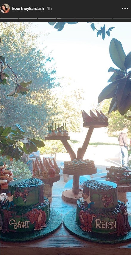 Photos From Saint West & Reign Disick's TarzanThemed Birthday Party